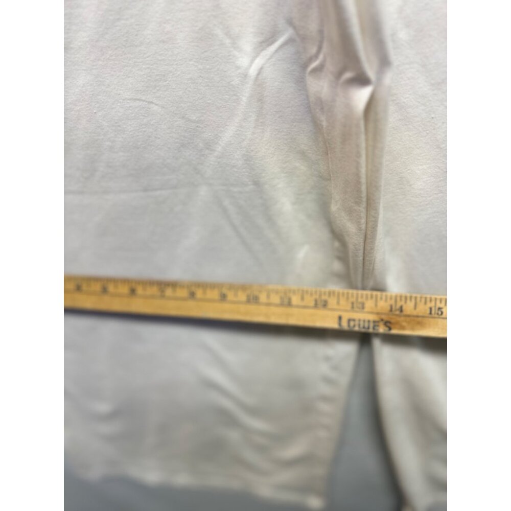 Capri Yoga Pants White Renee Greenstein Women With Control Stretch Pockets Large - Picture 5 of 8